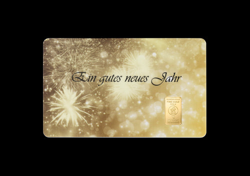 1 g Geschenkkarte Neues Jahr