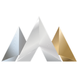 Logo vom Wiesbadener Edelmetallhaus abbildung mit 3 Metallen